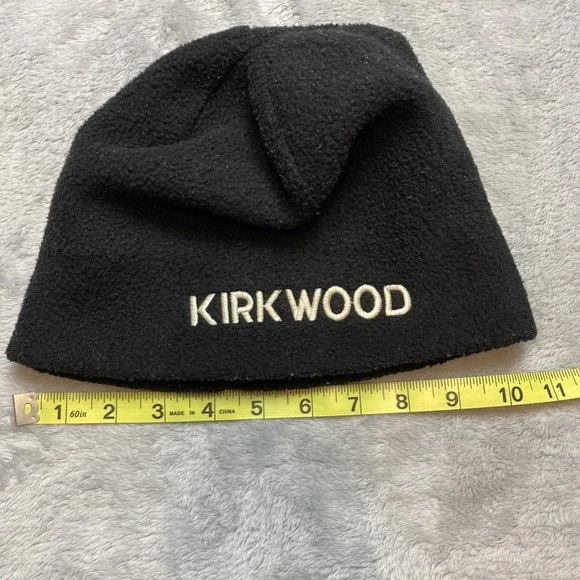 Kirkwood Bula Beanie Skull Cap Toque Adult OS Black Fleece‎ Snow Ski Snowboard - Picture 3 of 5